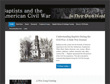 Tablet Screenshot of civilwarbaptists.com